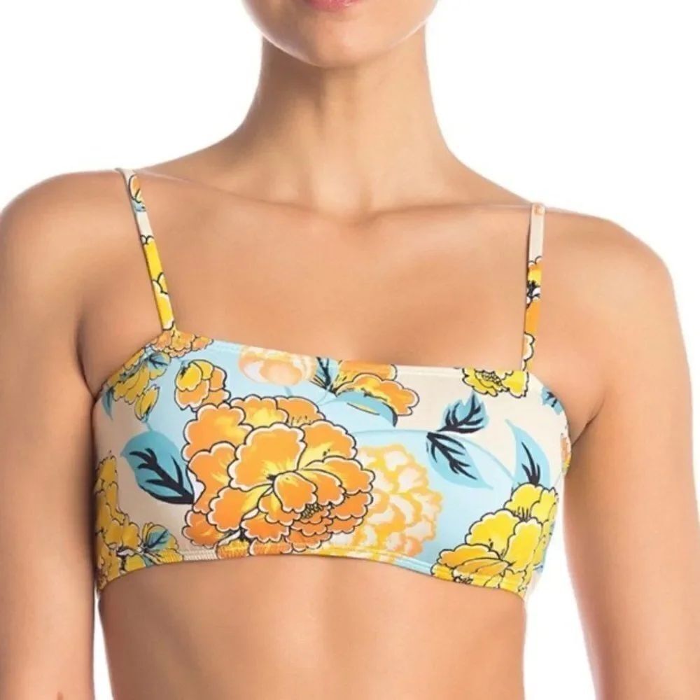 The Bikini Lab Spanish Bloom Bikini Top Floral